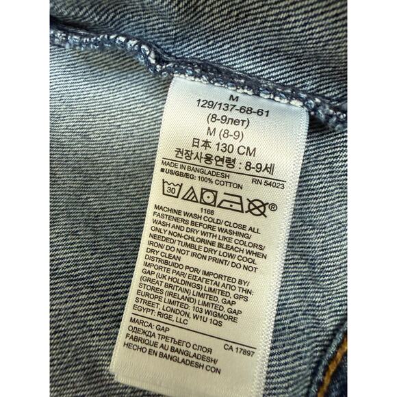 Gap Kids classic denim jacket medium wash size medium (8-9) - Picture 4 of 7